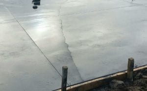 Cracked driveway