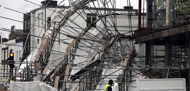 Collapsed Scaffolding