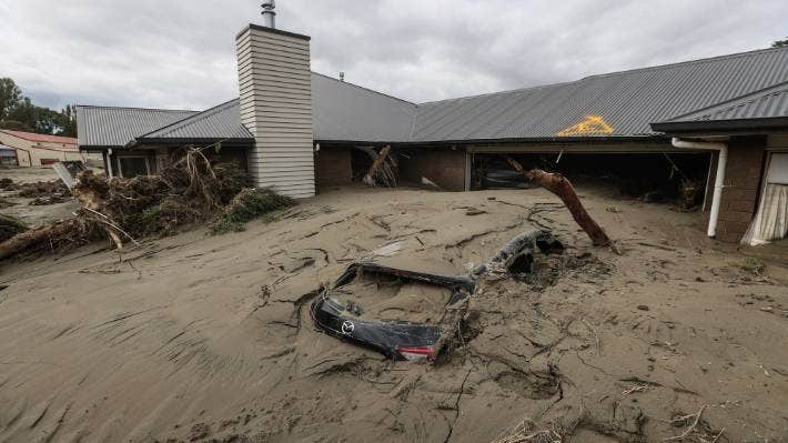 Flood damaged home