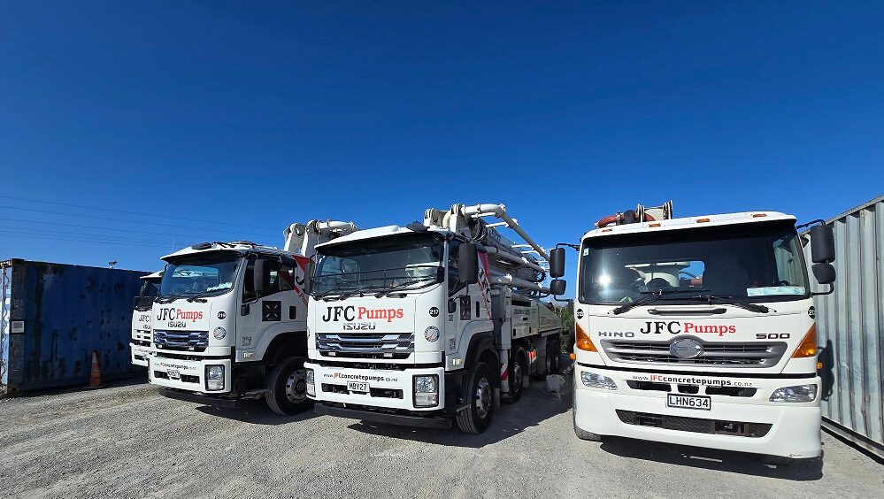 Concrete pumps truck fleet