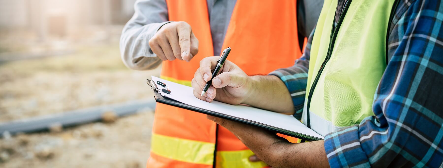 Building Inspector on a building site